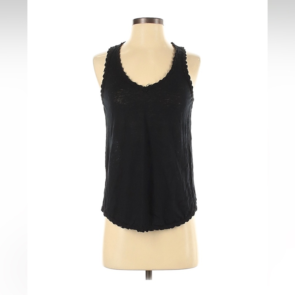 GAP Black Relaxed Fit Linen Tank Top